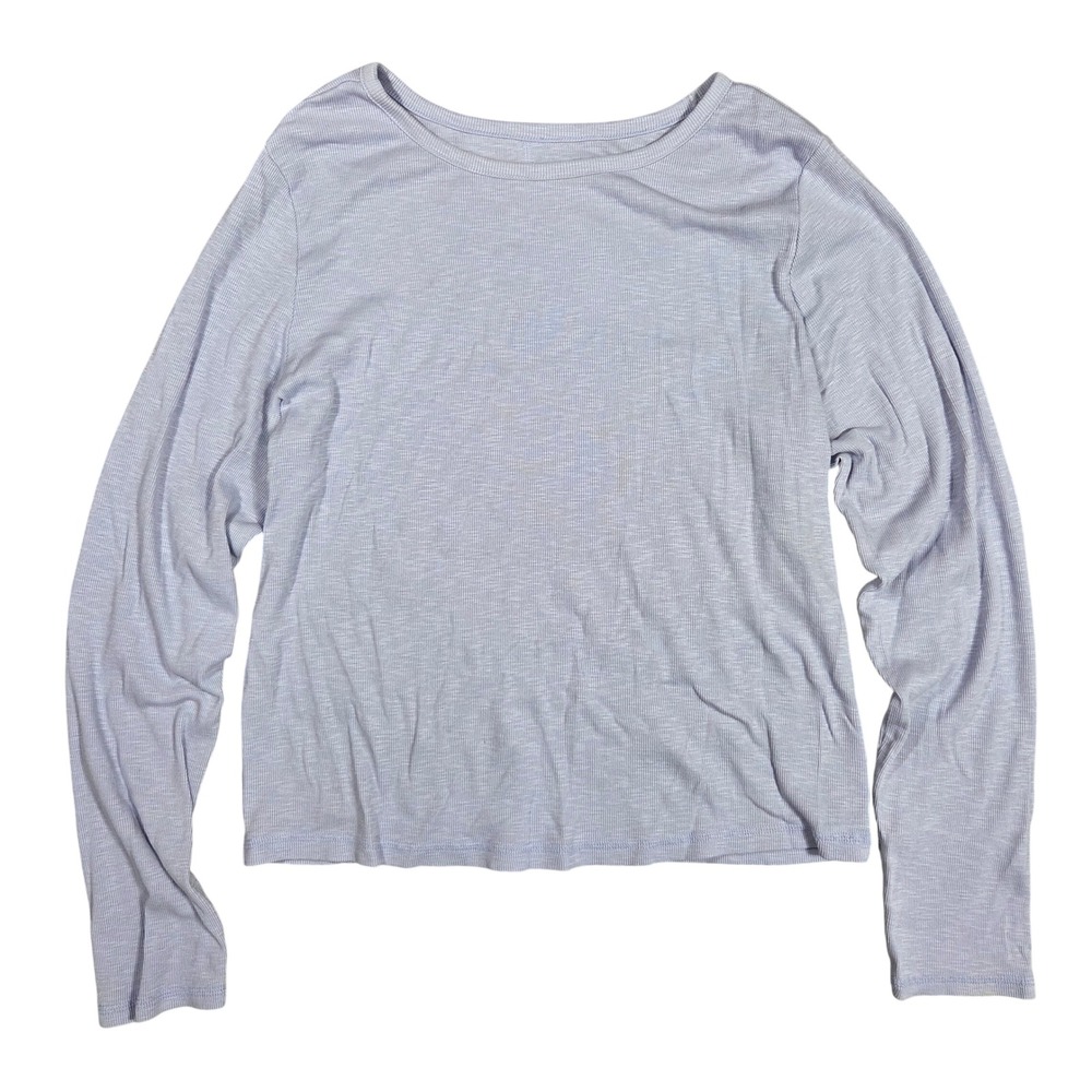 Universal Thread Womens XXL Lavender Purple Ribbed Long Sleeve Crew Neck Tee